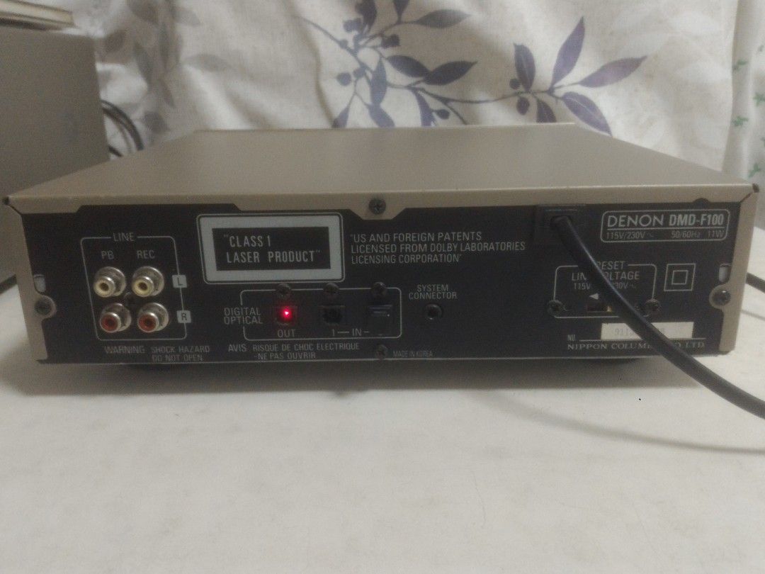 Denon dmd-f-100 md recorder, 音響器材, 音樂播放裝置MP3及CD Player