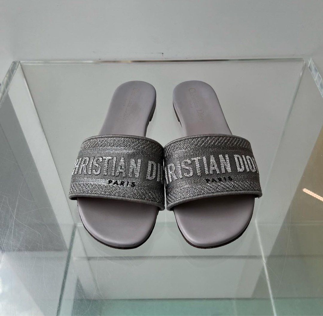 Dior shop slides grey