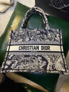 Dior Small Book Tote with Twilly and Bag Organiser, 名牌, 手袋及銀包- Carousell