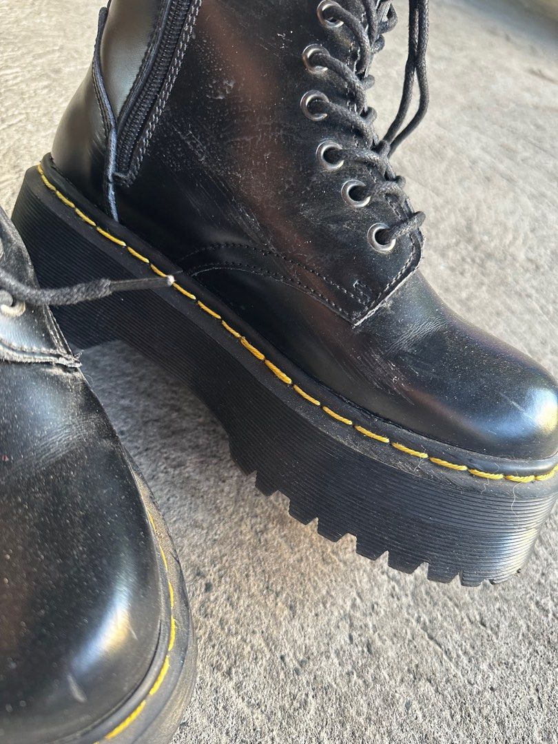 Jadon hi smooth hotsell leather platform boots