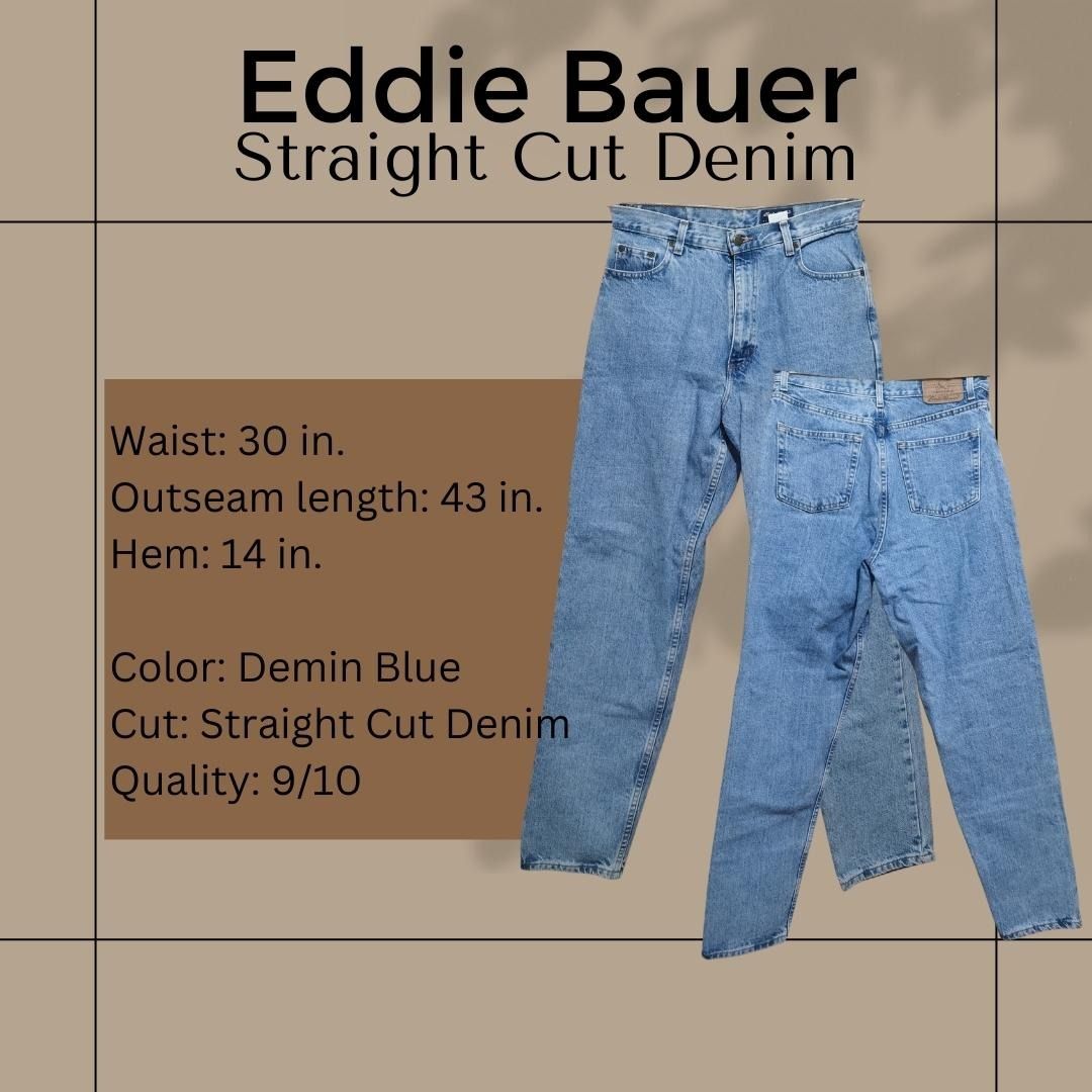 Eddie bauer women's jeans size chart sales