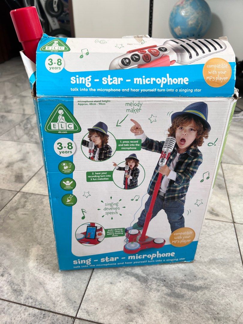 Mic Mainan ELC Sing Star Microphone, Toys & Collectibles, Mainan di Carousell