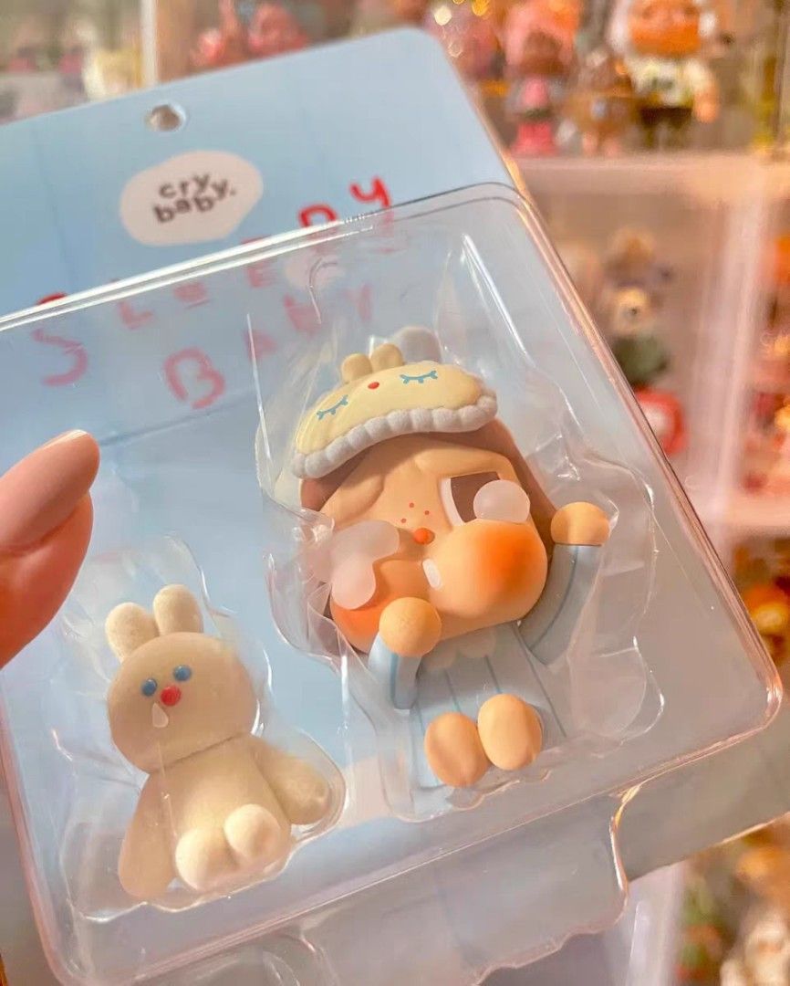 EXCLUSIVE! POPMART] POPMART CRYBABY SLEEPY BABY BLUE PYJAMAS
