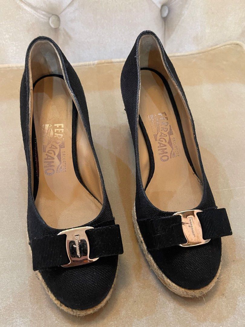 Salvatore new arrivals ferragamo wedges