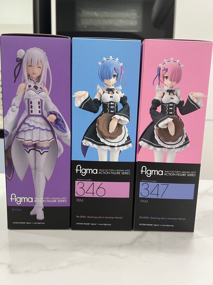 Re:ゼロ リゼロ 346 レム 347 ラム figma（Figma Rem Ram Emilia