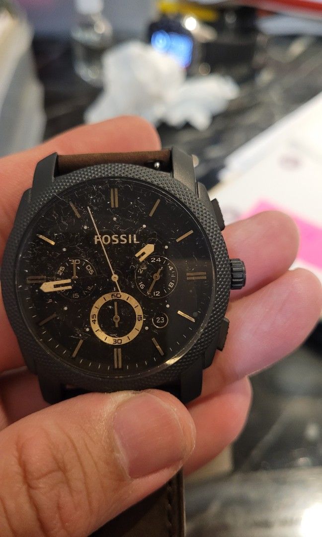 Fossil Machine Flight Chronograph Brown Dial Men s Watch FS4656