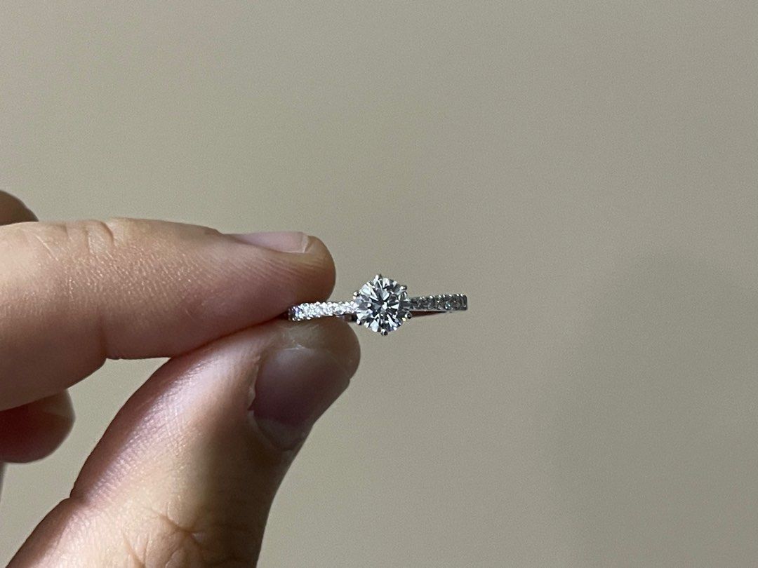 White gold half carat diamond ring hotsell