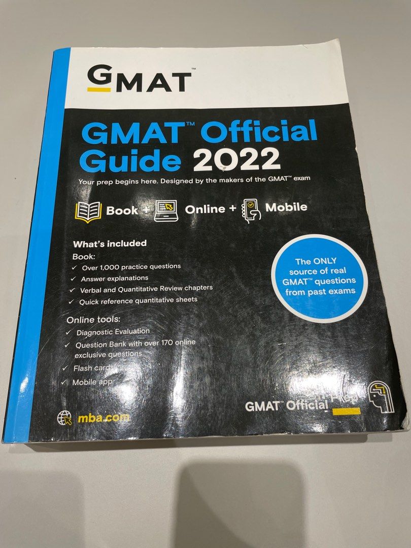 GMAT Official Guide 2022, 興趣及遊戲, 書本& 文具, 教科書- Carousell