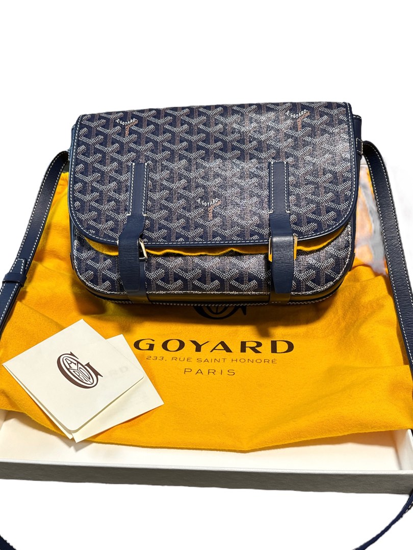 Goyard Belvedere I MM Navy Blue Luxury Bags Wallets on Carousell