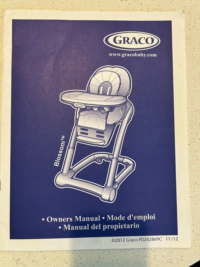 Graco blossom sale model number