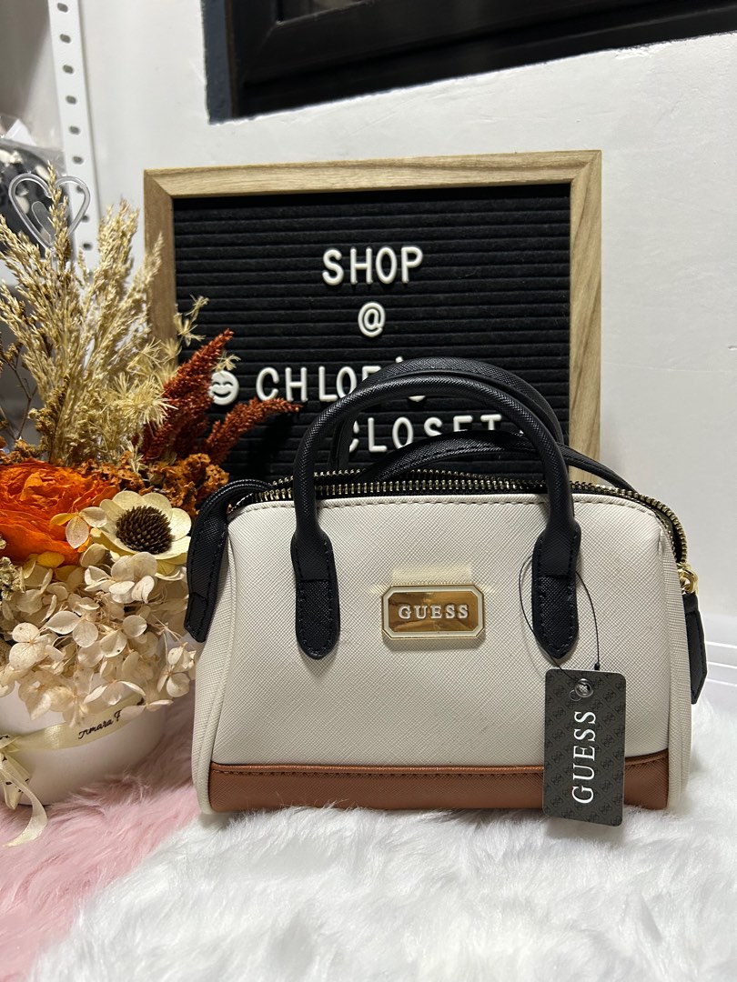 Guess Small Duffle Bag, Luxury, Bags & Wallets on Carousell