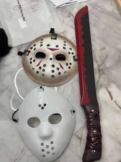 Custom designed aithentic louis vuitton jason mask and machette