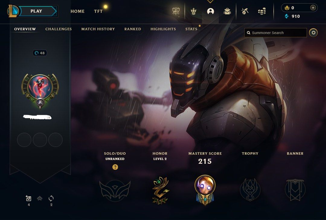 Handlevel] 60 champions + 910 BE League of Legends Account unranked smurf  fresh MMR level 30, Video Gaming, Video Games, Others on Carousell