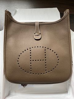 Hermes Mini Evelyne Bag Red Brique Colour Size 16, Women's Fashion, Bags &  Wallets on Carousell