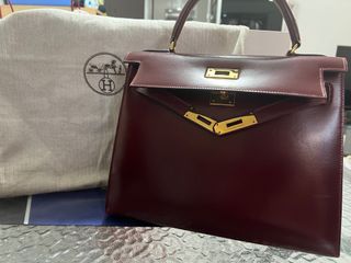 Sold at Auction: Authentic Hermes Kelly Depeches 38 Chamonix Natural