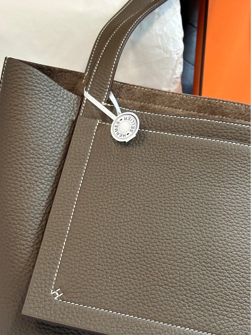 Hermes cabasellier 46 Etoupe, 女裝, 手袋及銀包, Tote Bags - Carousell