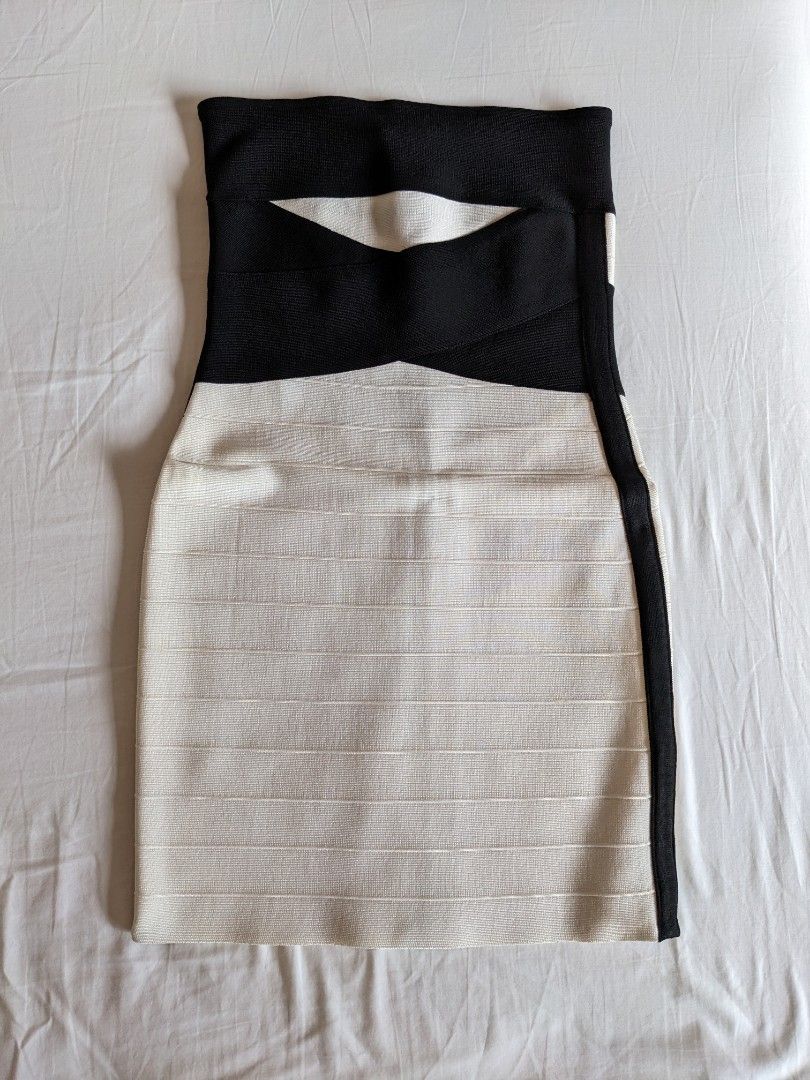 Herve Leger Black & White Tube Bandage Dress, Women's Fashion, Dresses &  Sets, Evening dresses & gowns on Carousell