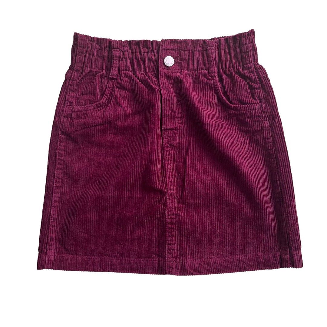 H&m deals burgundy skirt