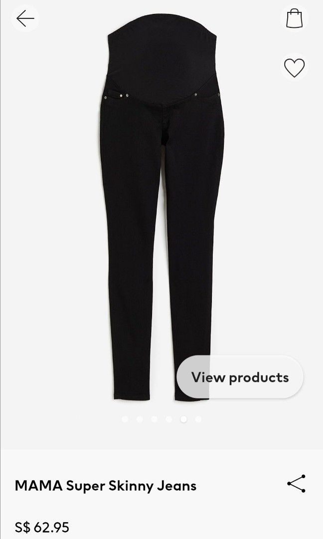 H M Maternity Super Skinny Jeans Women s Fashion Maternity wear on Carousell