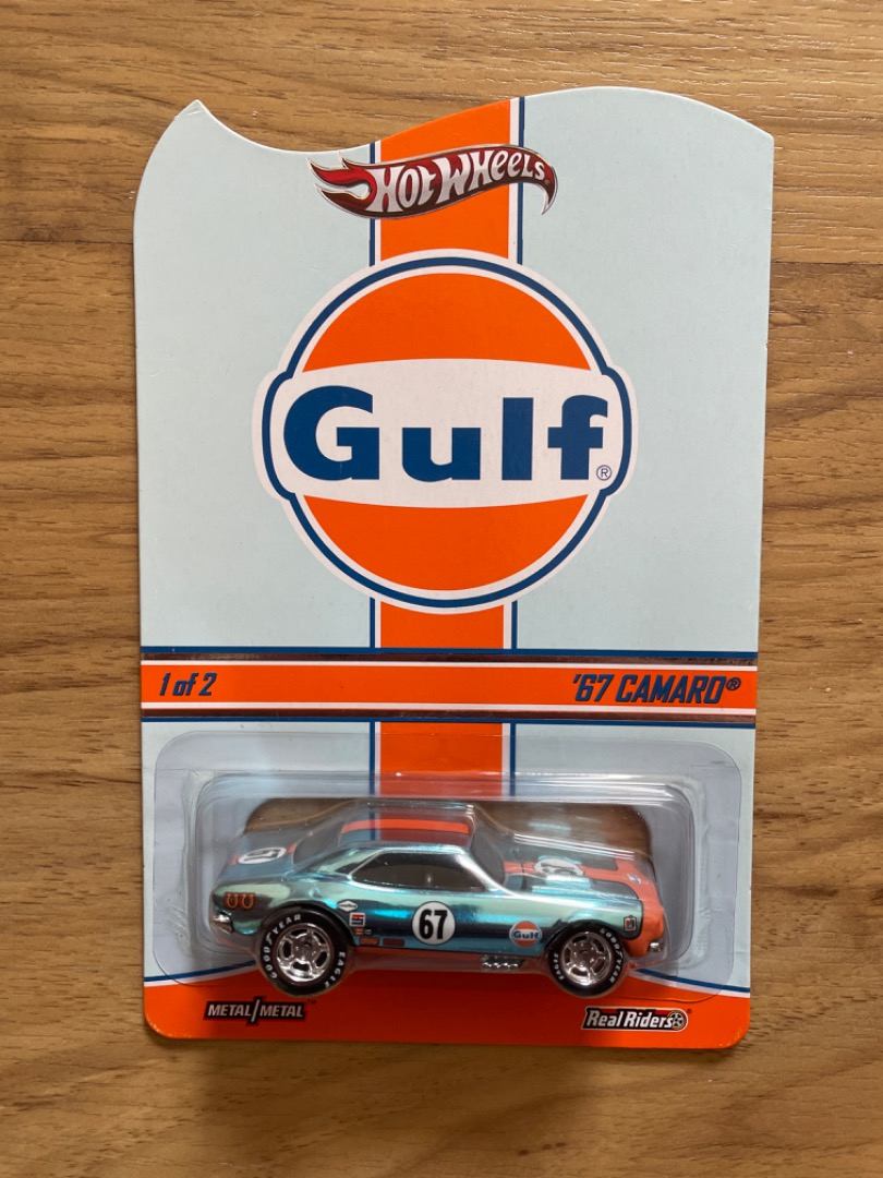 Hotwheels Gulf Camaro 67 RLC THREE DIGIT 696 Hobbies