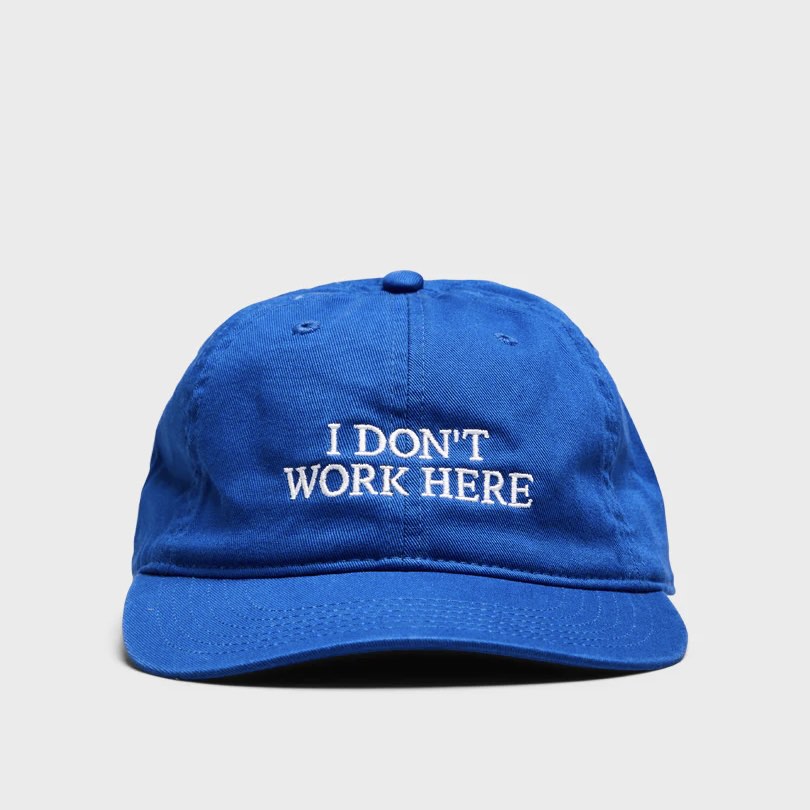 IDEA SORRY I DON'T WORK HERE CAP IN ROYAL BLUE, 他的時尚, 手錶及