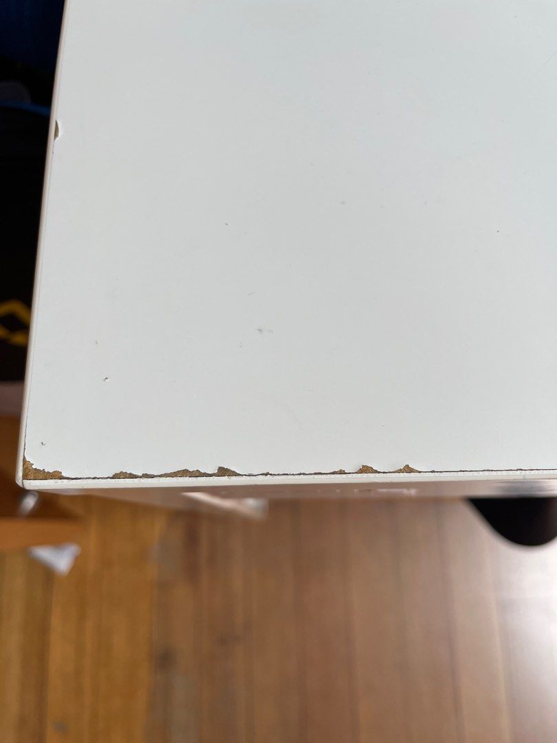 Study table with storage (Category: Tables & Sets) located in Singapore. Submitted by optimus8 (Listing ID 1262882944, Image 2). Description: IKEA Micke desk Wear and tear expected for used desk. Bigger dents are shown in pictures. .