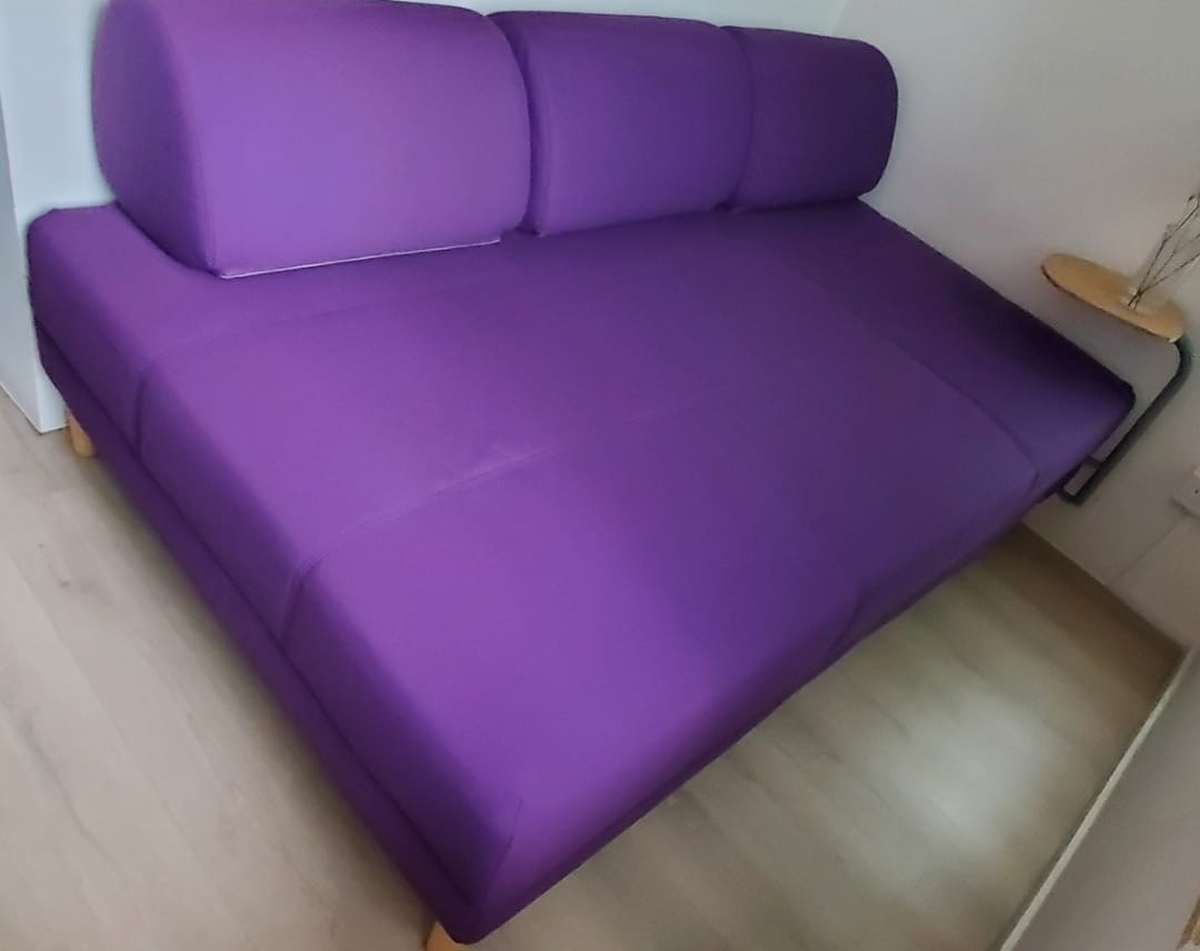 IKEA Purple sofa bed, Furniture & Home Living, Furniture, Sofas on