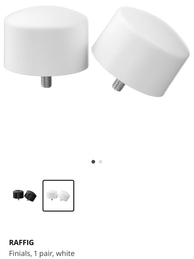 IKEA Raffig Finials (2 sets), Furniture & Home Living, Home Decor