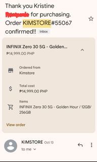 Infinix Zero 30 5G Golden Hour 12GB/256GB