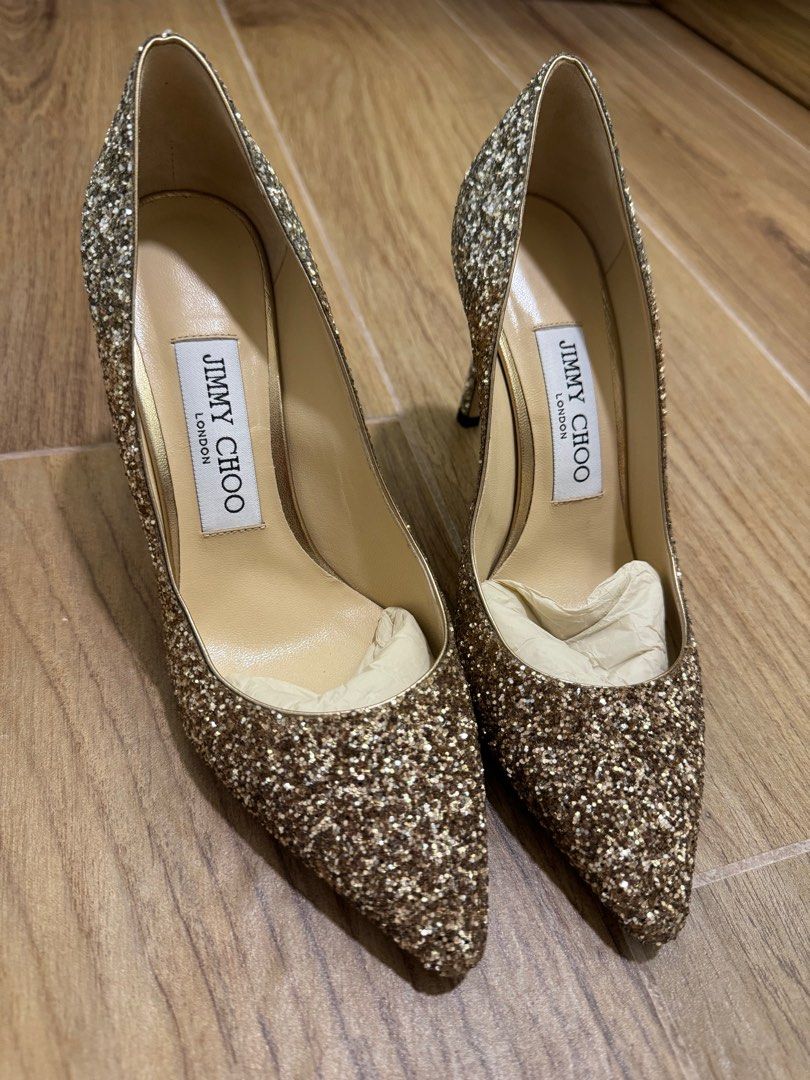 Jimmy Choo Romy 85 Rose Gold size 35.5 Vera wang