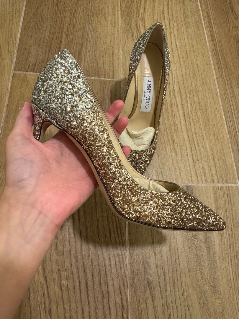 Jimmy Choo Romy 85 Rose Gold size 35.5 Vera wang
