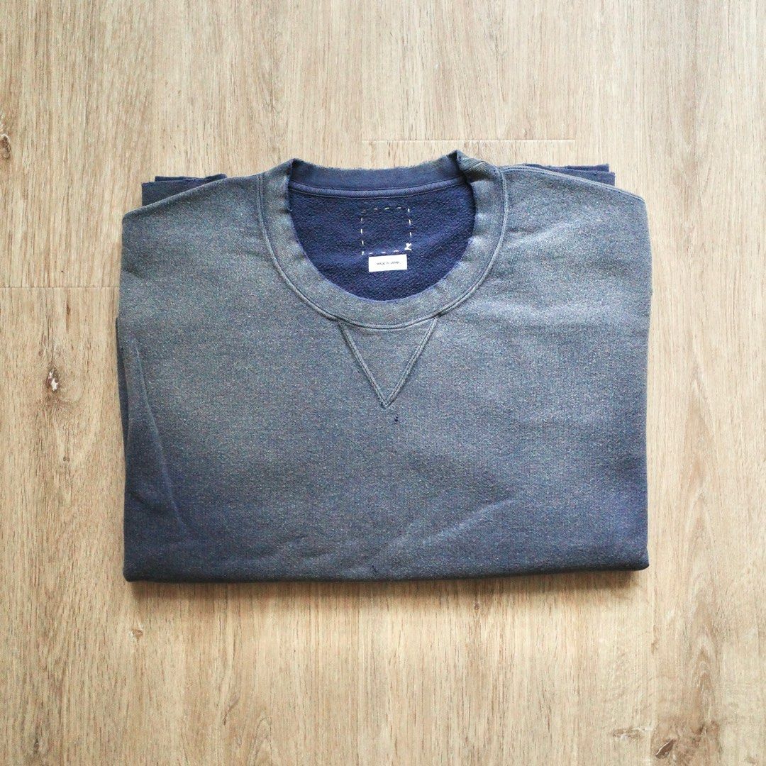 visvim JUMBO SB SWEAT L/S CRASH, 名牌, 服裝- Carousell