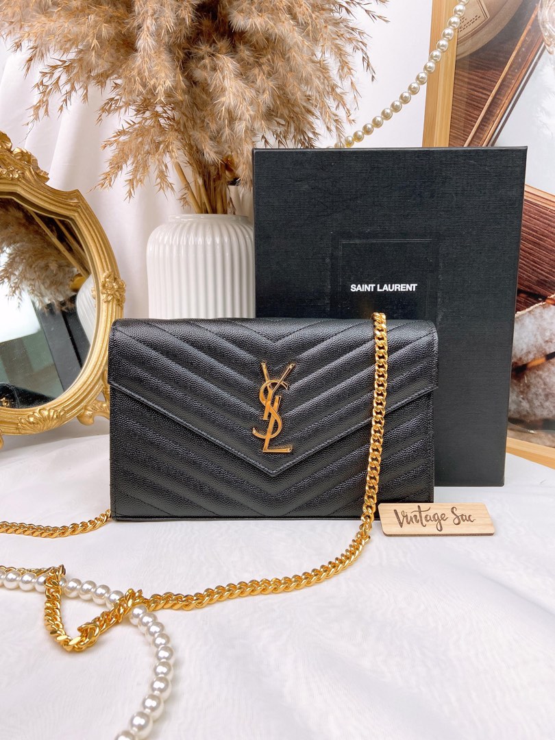 Saint Laurent (YSL) Wallet on Chain (WOC) - Luxe Du Jour