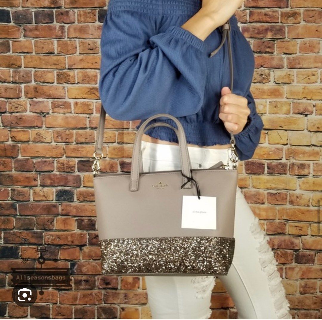 Kate Spade Ina Greta Court Cityscape Small Tote. Glitter