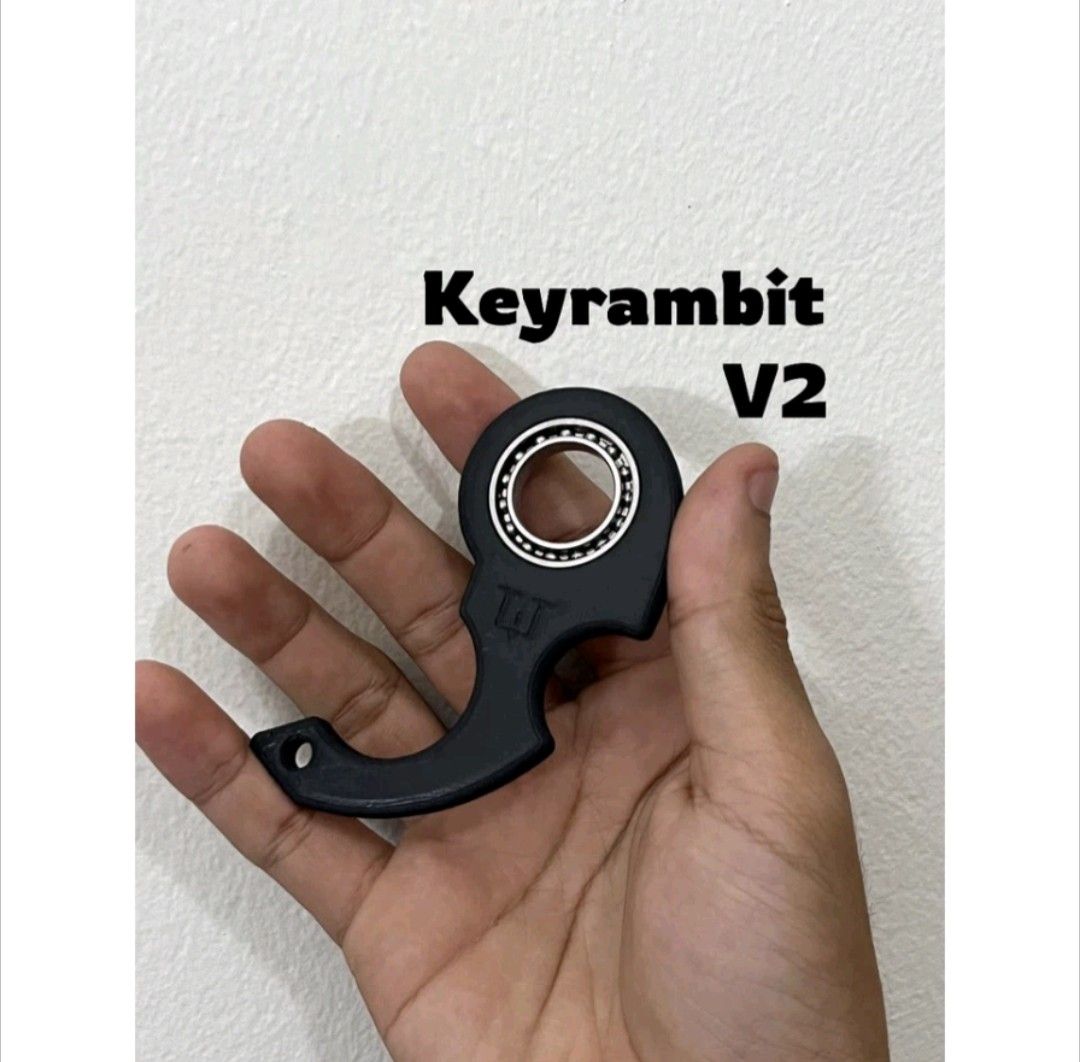 Spinly Fidget Keychain RED Edition Key Spinner for Cool Moves Karambit  Style Keychain 