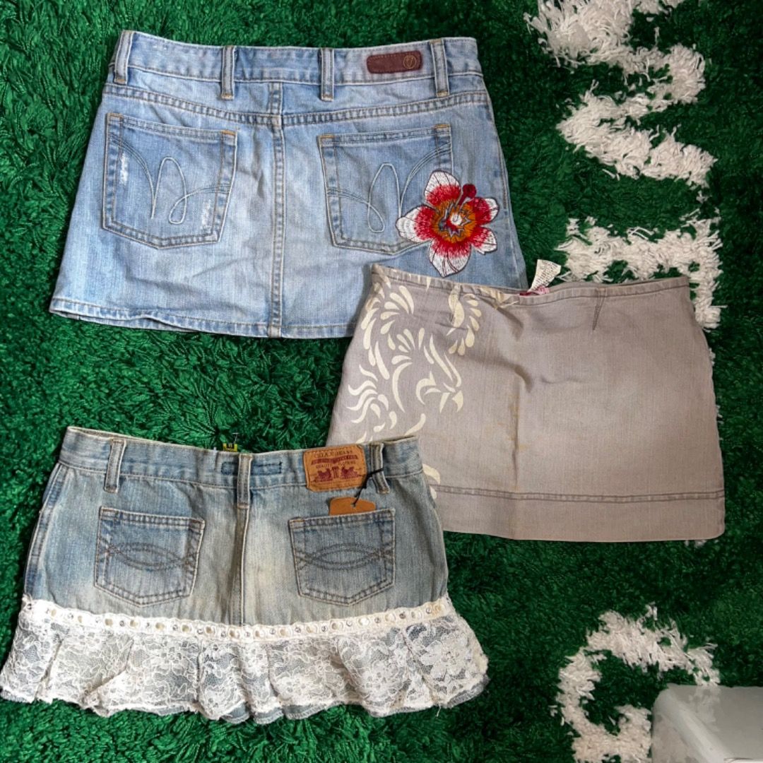 Hipster sale denim skirt