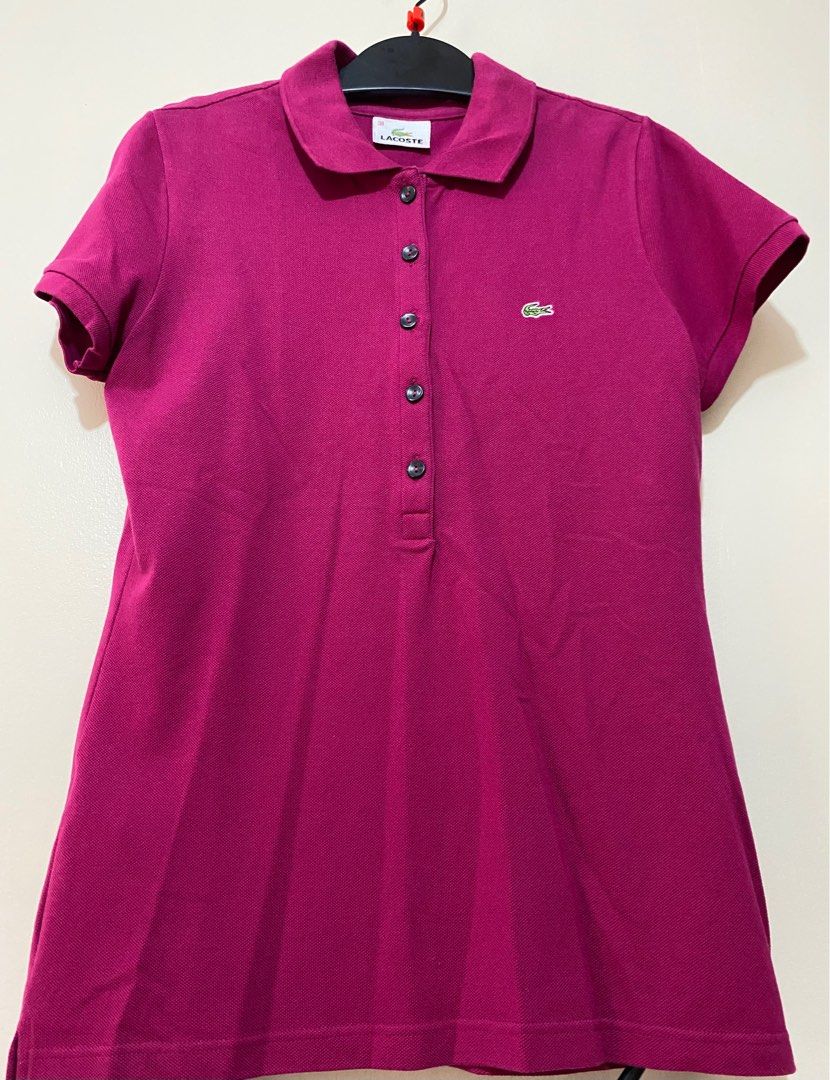 Lacoste Polo Shirt F4811 Size EU 38 Magenta
