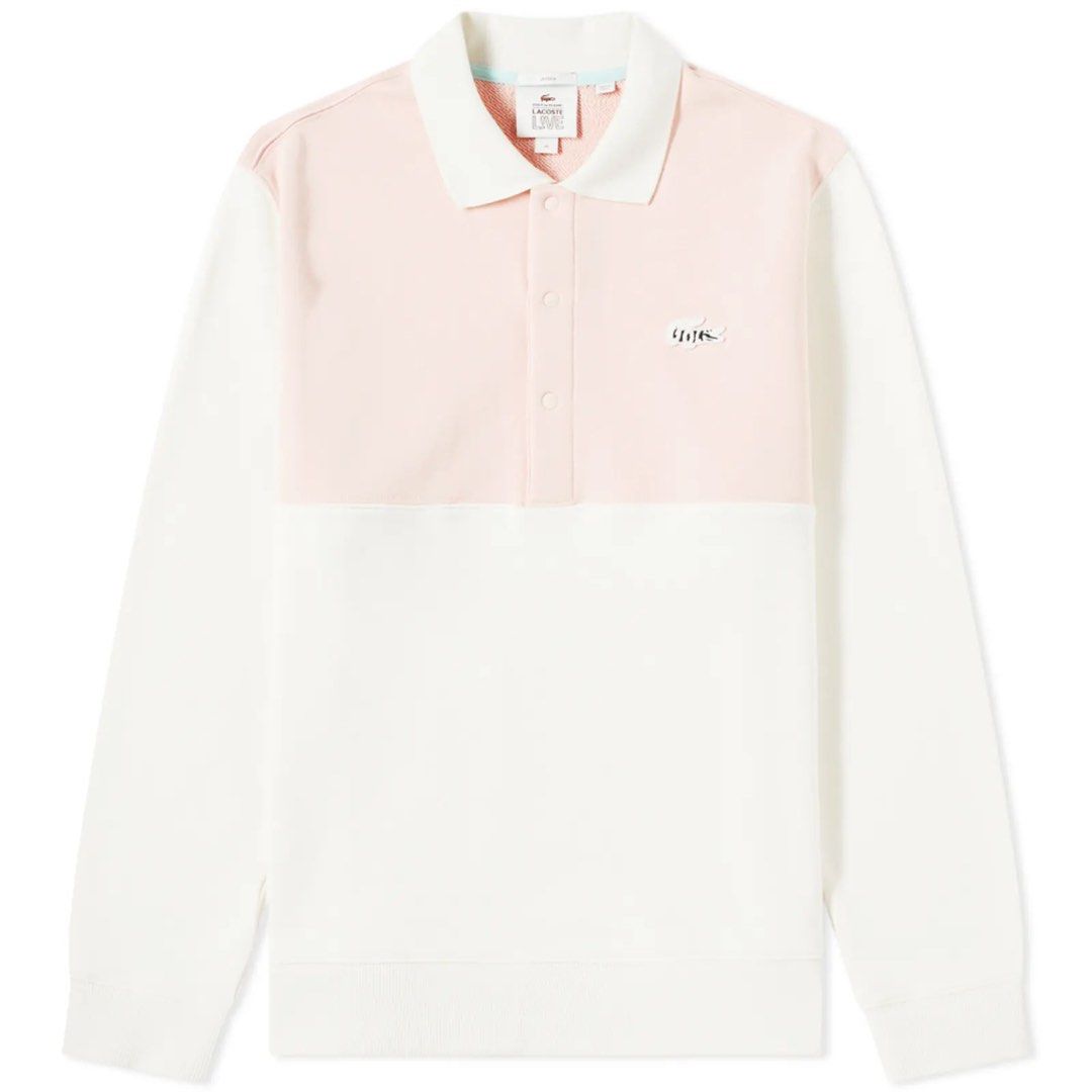 LACOSTE X GOLF LE FLEUR LONG SLEEVE FRENCH TERRY POLO