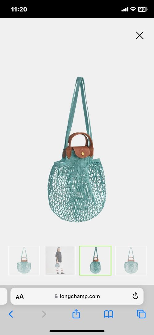 Le Pliage Filet XS Mesh bag Lagoon - Canvas (10139HVHP65