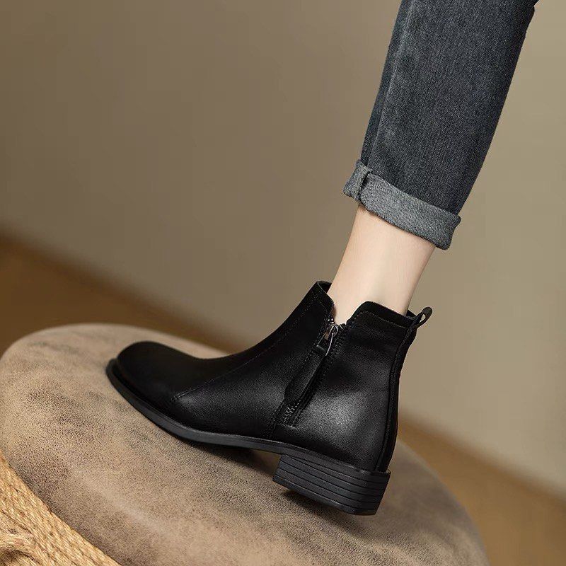 Real leather hotsell ankle boots womens