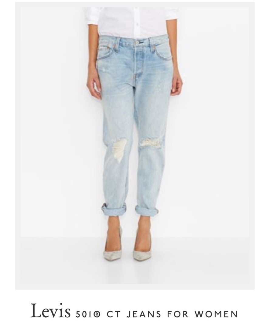 Levis 501 Button Fly CT Customised And Tapered Jeans size 28