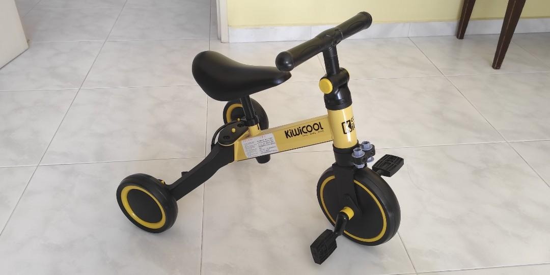 LIKE NEW Kiwicool 3 in 1 Kids Tricycle Sports Equipment Bicycles