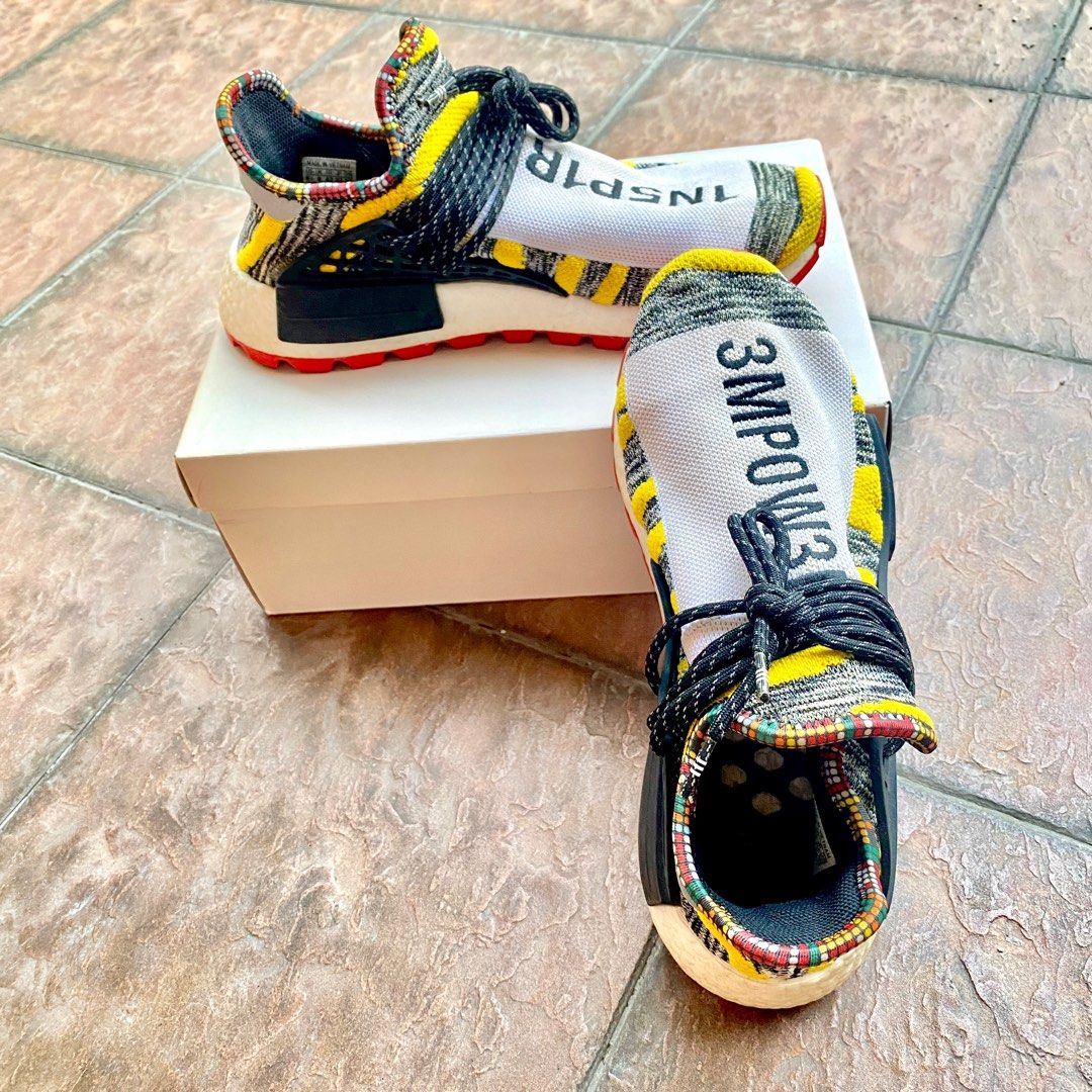 Adidas Pharrell William NMD Solar HU RM 550, Men's Fashion, Footwear,  Sneakers on Carousell