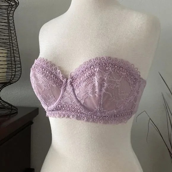 Lilac Victoria's Secret lace balconette bra, Women's Fashion, Undergarments  & Loungewear on Carousell