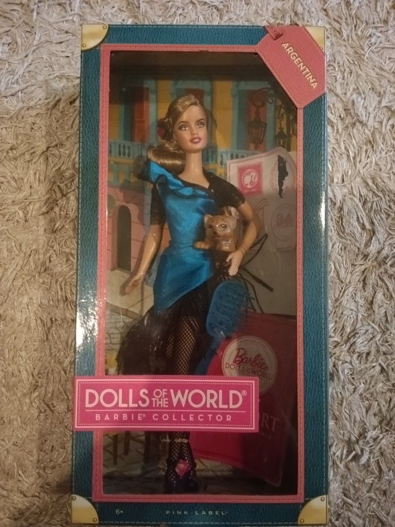 Limited Mattel 2011 Barbie Dolls Of The World Argentina Pink