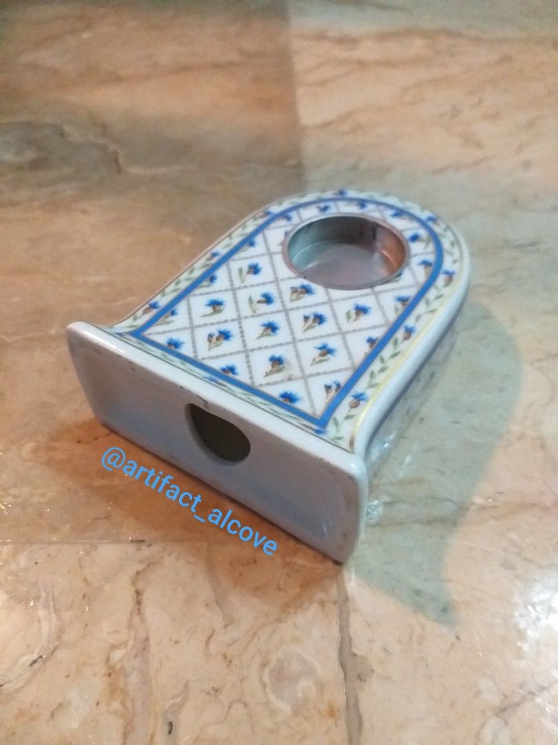 Limoges Haviland Val de Loire Porcelain Table Clock France Display Art