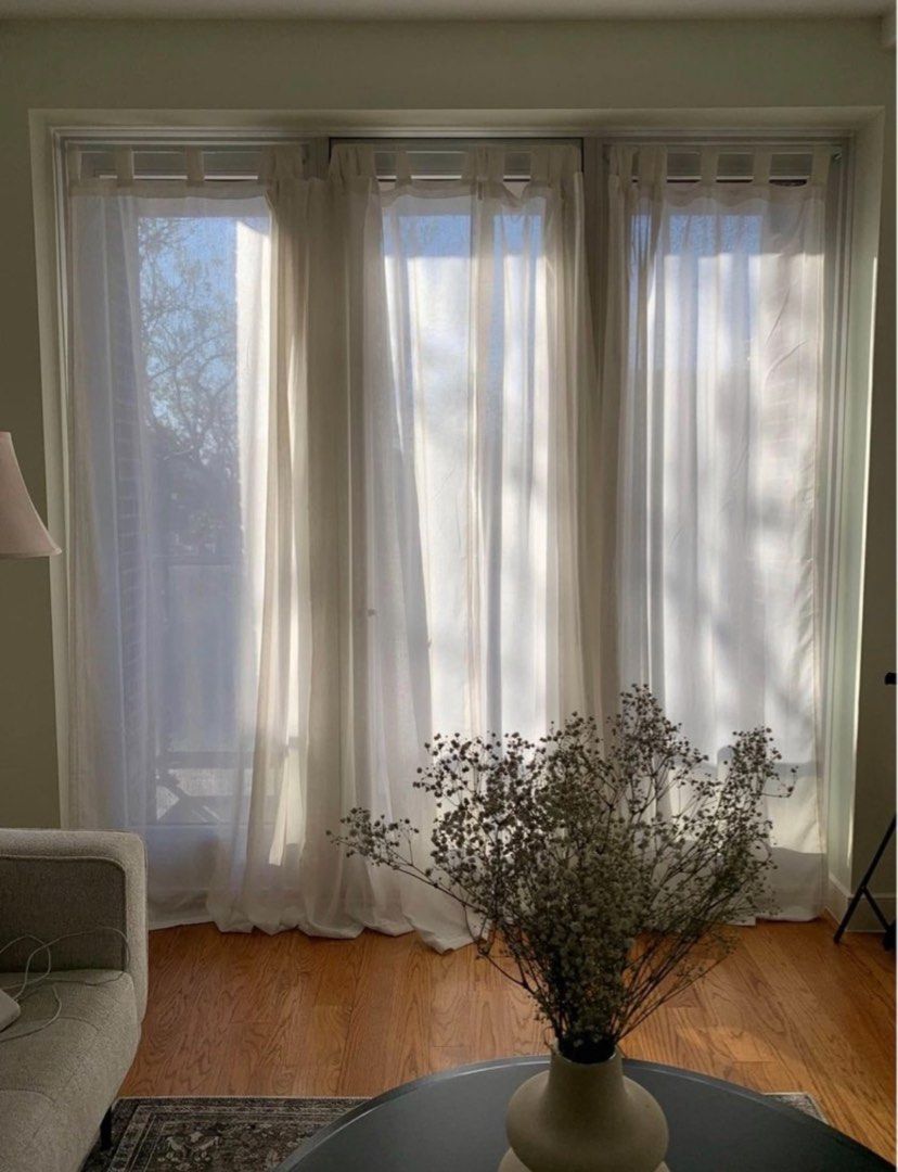 Linen Curtains (Category: Curtains & Blinds) located in Paranaque City. Submitted by _catp (Listing ID 1262945520, Image 2). Description: 4 panels 52x96” Color is off white .