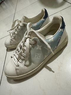 LOUIS VUITTON SLALOM sneakers BLUE UK7.5/ US8.5 shoes 100% Authentic