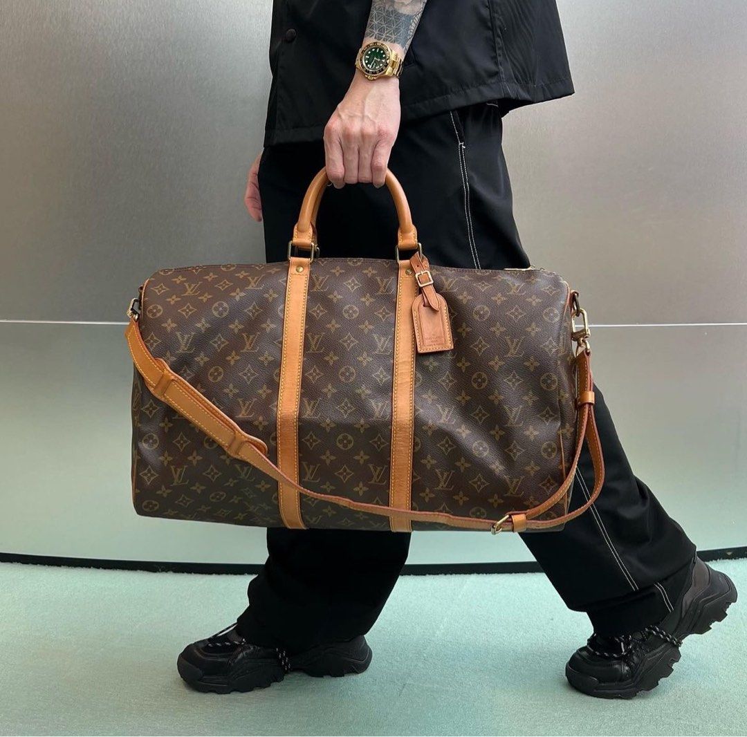 Louis Vuitton monogram KEEPALL size 45, Luxury, Bags & Wallets on Carousell