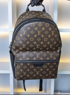 Louis Vuitton Ellipse Coated Canvas Backpack Bag Brown